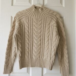 NWOT A New Day Chunky Cable Knit Turtleneck Sweater